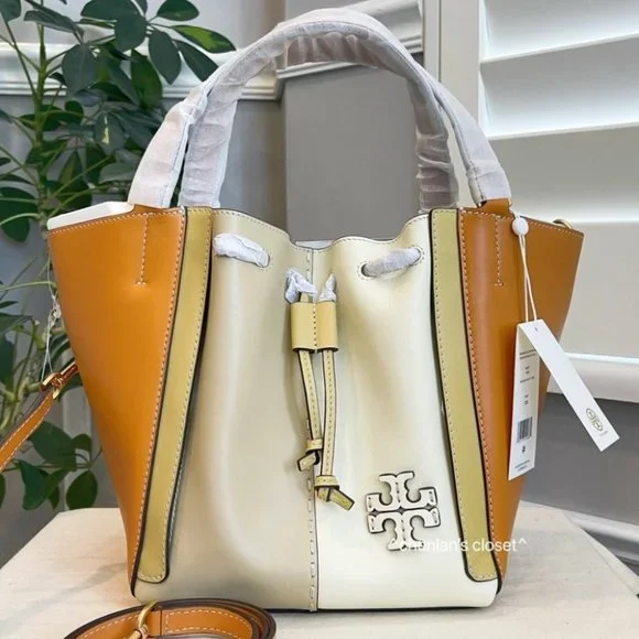 🔥NeW! $598 Tory Burch Color Block Satchel - Picture 7 of 15